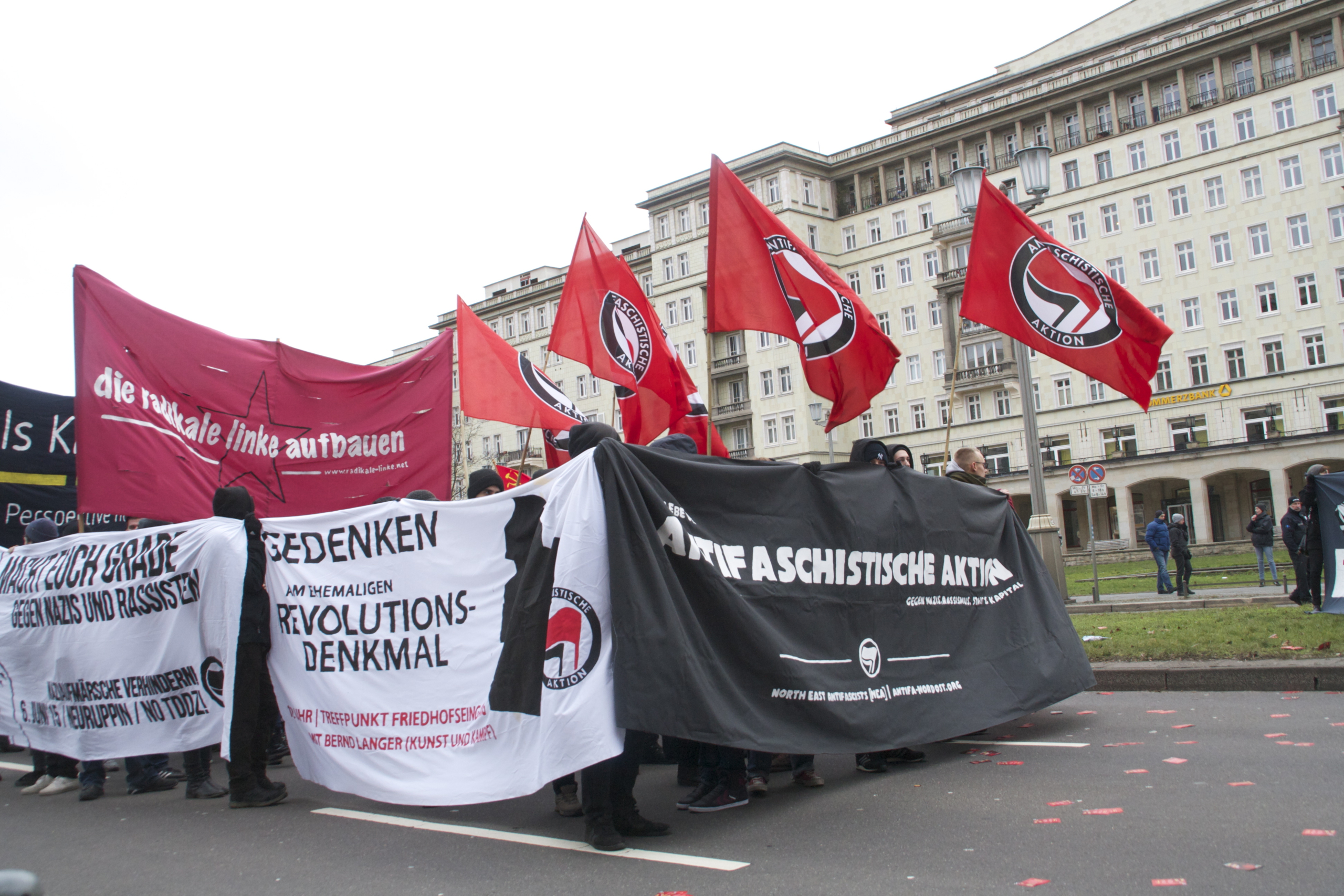 Antifa-Block bei der LL-Demo in Berlin 2015